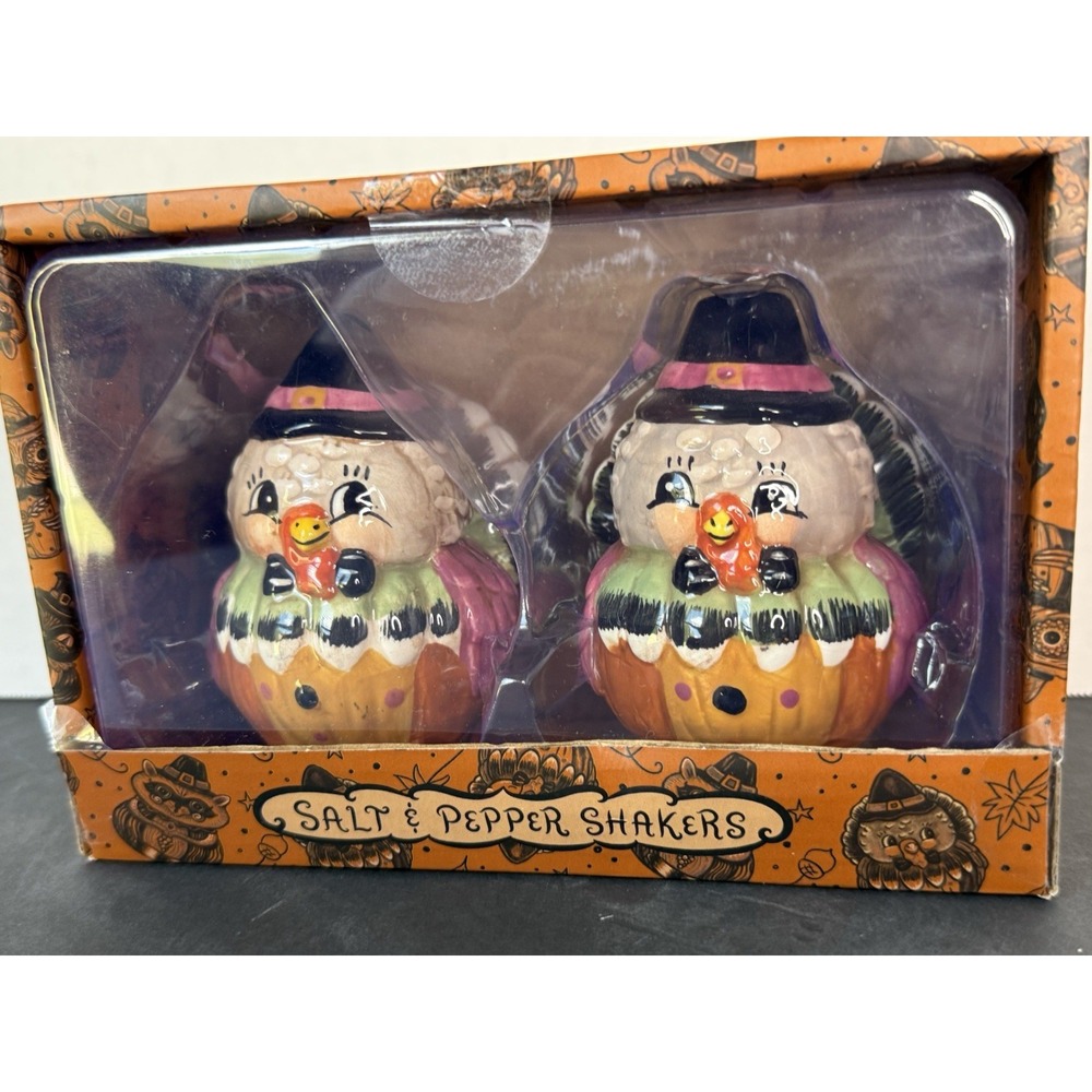 Johanna Parker Turkey Salt & Pepper Shakers Halloween/Thanksgiving/Fall/Autumn